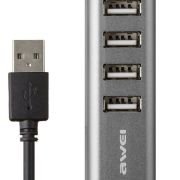 Αντάπτορας USB 2.0 Hub με 4 θύρες – CL-122 – AWEI – 085434