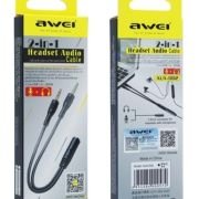 Αντάπτορας Female 3.5mm Jack σε Male Audio & Microphone Jack 3.5mm – AUX-002 – AWEI – 888124