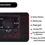 Ψηφιακό ρολόι – Ξυπνητήρι – ET009 – 909481 – White