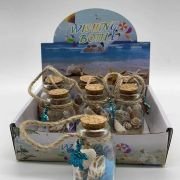 Διακοσμητικό Souvenir – Μπουκαλάκι με κοχύλια – 6pcs – 251711