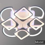 Φωτιστικό οροφής LED – Πλαφονιέρα με Dimmer – 5136-8WH+RGB – 943710