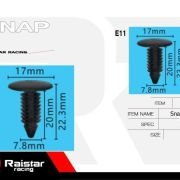Σετ συνδετήρες αυτοκινήτου – 10pcs – R-F16101-10 – 180871