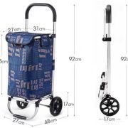 Υφασμάτινο καρότσι λαϊκής – ZZ602 – 981294 – Blue