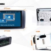 Ηχοσύστημα αυτοκινήτου 2DIN – Mercedes – R-Class – Android – 000828