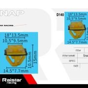 Σετ συνδετήρες αυτοκινήτου – 10pcs – R-F16101-22 – 180866