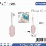 Σφουγγάρια μπάνιου δίχτυ σε σετ 6Χ – Light Pink – 26186