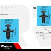 Σετ συνδετήρες αυτοκινήτου – 10pcs – R-F16101-06 – 180863