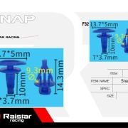 Σετ συνδετήρες αυτοκινήτου – 10pcs – R-F16101-08 – 180867