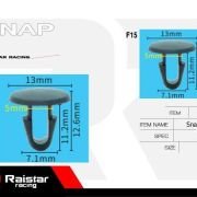 Σετ συνδετήρες αυτοκινήτου – 10pcs – R-F16101-23 – 180868