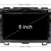 Ηχοσύστημα αυτοκινήτου 2DIN – Honda CRV – Android – 774596