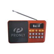 Επαναφορτιζόμενο ραδιόφωνο με Bluetooth – PR-808BT – 241335 – Red