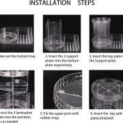 Θήκη οργάνωσης καλλυντικών περιστρεφόμενη ακρυλική – JN110 – 360° – 661108