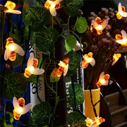 Ηλιακή γιρλάντα φωτισμού LED – Μέλισσα – 5m+1m – 20D – 152806 – Warm White