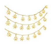 Ηλιακή γιρλάντα φωτισμού LED – Χιονονιφάδα – 5m+1m – 20D – 152868 – Warm White