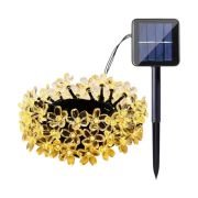 Ηλιακή γιρλάντα φωτισμού LED – Λουλούδι – 5m+1m – 20D – 152899 – Warm White