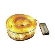 Χριστουγεννιάτικη διακοσμητική κορδέλα με φωτισμό – 5m – 153056 – Warm White