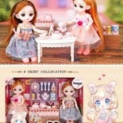 Kούκλες Vintage με σετ τσαγιού – 6643 – 917365