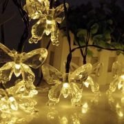 Ηλιακή γιρλάντα φωτισμού LED – Πεταλούδα – 5m+1m – 20D – 152837 – Warm White