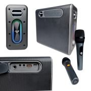 Φορητό ηχείο Bluetooth με 2 μικρόφωνα Karaoke – PR-1016 – 241373