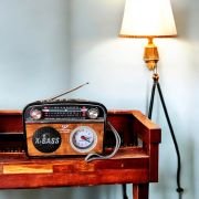 Επαναφορτιζόμενο ραδιόφωνο Retro με Bluetooth – PR-1002BT – 241434 – Red