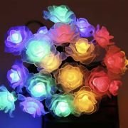 Ηλιακή γιρλάντα φωτισμού LED – Τριαντάφυλλο – 5m+1m – 20D – 152905 – RGB