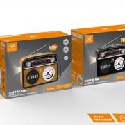 Επαναφορτιζόμενο ραδιόφωνο Retro με Bluetooth – PR-1002BT – 241434 – Red