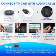 Φορητό επαναφορτιζόμενο CD Player με Bluetooth – PM20 – 718198 – Black