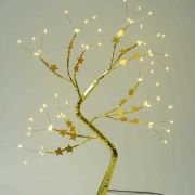 Χριστουγεννιάτικο επιτραπέζιο διακοσμητικό δεντράκι με φωτισμό – 153117 – Warm White