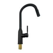 Μπαταρία βρύσης κουζίνας με επεκτεινόμενη κεφαλή – Black – 802318