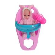 Κούκλα μωρό με καρεκλάκι φαγητού – 663 – 917395