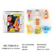 Σετ βρεφικές κουδουνίστρες & μασητικά – TG8415-3 – 7pcs – 917392