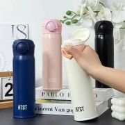 Φορητό παγούρι-θερμός με καλαμάκι – YCBW634 – 500ml – 696345 – Black