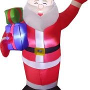 Φουσκωτός διακοσμητικός  Άγιος Βασίλης με φωτισμό – 1.8m – 817179