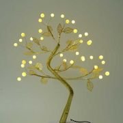 Χριστουγεννιάτικο επιτραπέζιο διακοσμητικό δεντράκι με φωτισμό – 153124 – Warm White