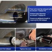 Τελικό εξάτμισης αυτοκινήτου με φωτισμό – G35702-KZ – 120830 – Red