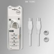 Καλώδιο κεραίας τηλεόρασης – Male/Female – 722BC – 3m – 196703