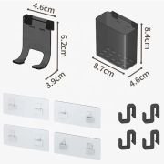 Σετ επιτοίχια γωνιακά ράφια μπάνιου – 5pcs – 2152-1 – 170134 – Black
