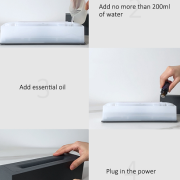 Υγραντήρας χώρου με εφέ φλόγας – 221316 – White