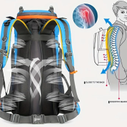 Σακίδιο πλάτης ορειβατικό – H2207 – 65L+5L – 251586 – Black