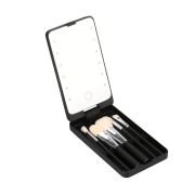 Καθρέπτης μακιγιάζ LED κασετίνα με σετ πινέλων – XR-6601 – 566016 – Black