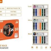 Σετ Smartwatch με ασύρματα ακουστικά Bluetooth & 7 λουράκια – KW55 MAX – 750360 – Silver