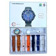 Σετ Smartwatch με 7 λουράκια – V16 Pro Max – 814161 – Orange/Brown