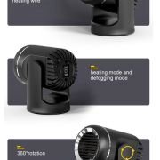 Αερόθερμο αυτοκινήτου – 12V – 1510413 – 150976 – Black