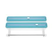 Επιτοίχια βάση ρολού κουζίνας με 2 θήκες-κόφτες για μεμβράνη & αλουμινόχαρτο – 6811 – 170127 – Green