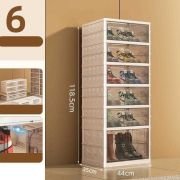 Πτυσσόμενη παπουτσοθήκη πλαστική διάφανη 12 θέσεων – 10707 – 282111