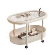 Τροχήλατο βοηθητικό τραπέζι σαλονιού διώροφο – 10713 – 282173 – White