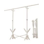 Πτυσσόμενη κρεμάστρα δαπέδου & απλώστρα ρούχων – DG202503 – 282197 – White