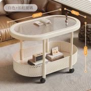 Τροχήλατο βοηθητικό τραπέζι σαλονιού διώροφο – 10713 – 282173 – White