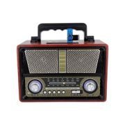 Επαναφορτιζόμενο ραδιόφωνο Retro – M1802-BT – 018022 – Black