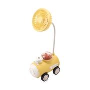 Επαναφορτιζόμενος ανεμιστήρας Αυτοκινητάκι με ξύστρα και φωτάκι νυκτός – MU339A – 033190 – Yellow